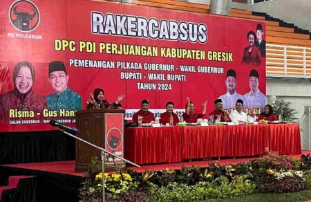 Ribuan Kader PDIP Gresik Siap Menangkan Kadernya di Pilkada fotoberitajatim