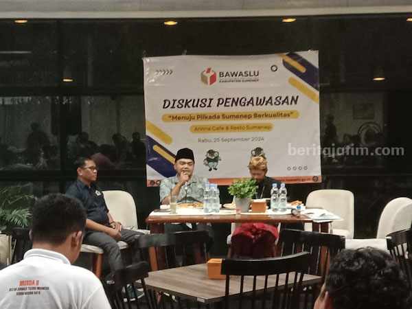 Diskusi pengawasan Bawaslu bersama media (Foto: Temmy/Beritajatim)