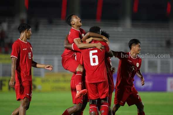 Timnas U-20 Indonesia mengalahkan Maladewa dengan skor 4-0, pada laga perdana Grup F Kualifikasi Piala Asia U-20 2025 di Stadion Madya, Senayan, Jakarta, Rabu (25/9/2024). [Foto: PSSI]
