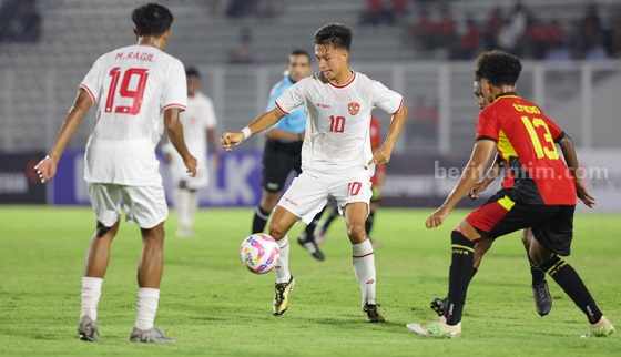 Timnas U-20 Indonesia menang 3-1 atas Timor Leste di Stadion Madya, Jakarta, Jumat (27/9/2024). [Foto: PSSI]