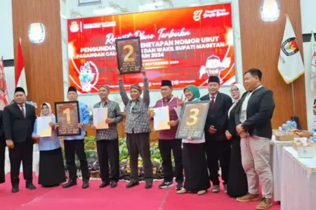 Ini Harapan Masing-Masing Paslon Usai Undian Nomor Urut Pilbup Magetan 2024