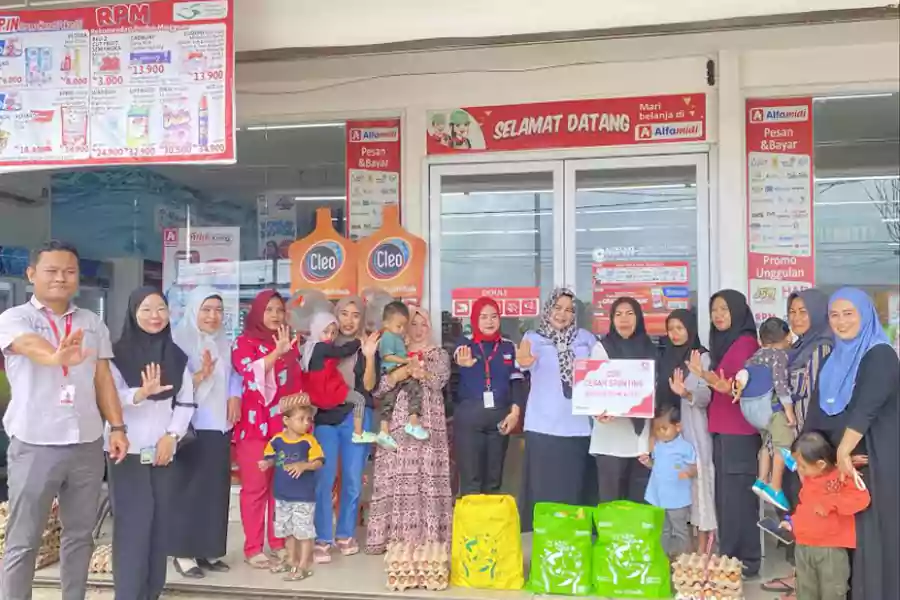 Program CSR Alfamidi dalam meningkatkan gizi selama 6 bulan.