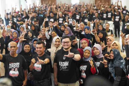 Relawan P2K Dukung Dhito dan Dewi di Pilkada Kabupaten Kediri.