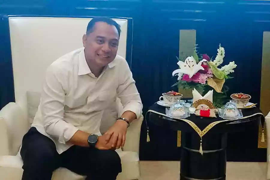 Calon Wali Kota Surabaya Eri Cahyadi. (Rama Indra/Beritajatim.com)