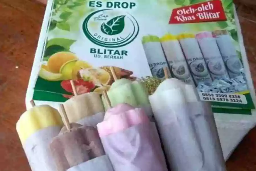 Es Drop jajanan khas Blitar. (Instagram/@es.dropblitar)