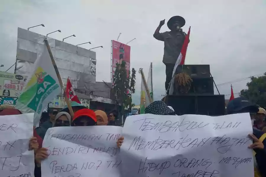 GMNI Unej desak revisi Perda No. 7 Tahun 2003 tentang pertembakauan di Jember.