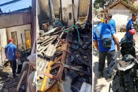 Ditinggal ke Sawah, Rumah dan Motor Petani Bondowoso Terbakar foto berita jatim