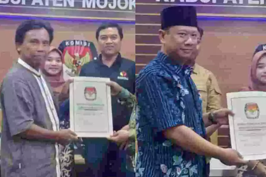 Dua Bakal Paslon Bupati dan Wakil Bupati Mojokerto Lolos Tes Pemeriksaan Kesehatan.