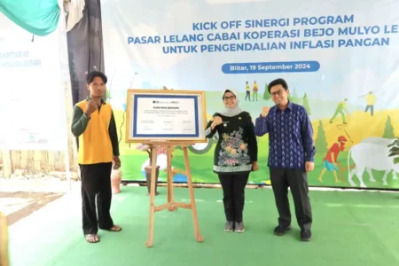 Kendalikan Inflasi, Bupati Blitar Kick Off Program Pasar Lelang Cabai foto berita jatim