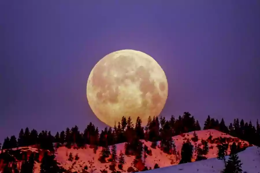 Ilustrasi Supermoon atau Purnama Perige, fenomena langit yang terjadi hari ini. (Pexels/Frank Cone)
