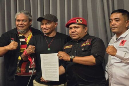Panglima Cobra 08 bersama tiga pimpinan ormas di Jatim