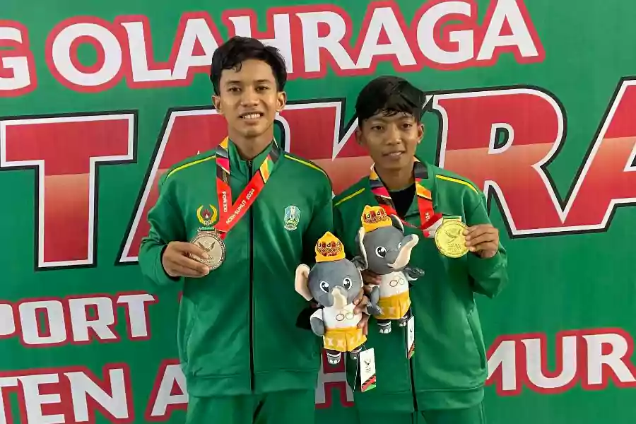 Atlet berprestasi asal Kabupaten Tuban yang turut menyumbangkan medali untuk tim regu Jawa Timur.