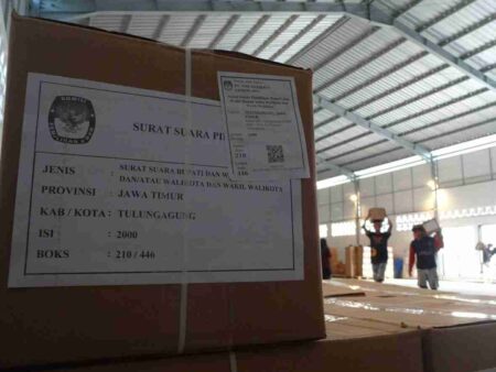 KPU Tulungagung Terima 890.443 Surat Suara untuk Pilbup 2024