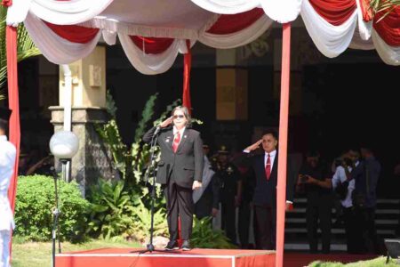 Pj Wali Kota Kediri Pimpin Upacara Hari Sumpah Pemuda