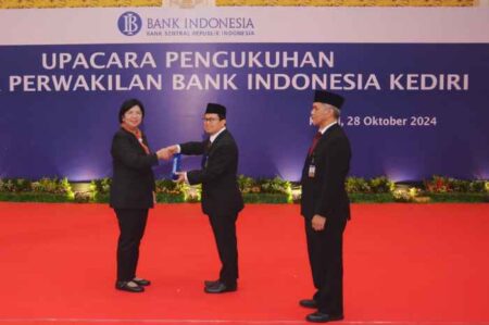 Kepala BI Kediri Dikukuhkan Bertepatan Hari Sumpah Pemuda