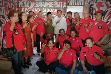Pemuda Batak Bersatu Sidoarjo Siap Menangkan Mas Iin dan Abah Edi