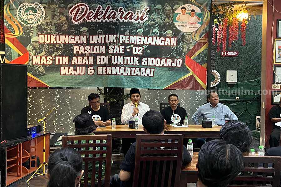 Ratusan Anggota Anak Kolong Sidoarjo Siap Menangkan Paslon SAE di Pilkada 2024 Cabup nomor urut 2 Achmad Amir Aslichin (Mas lin)