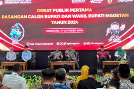 Debat Perdana Pilkada Magetan 2024: Tiga Paslon Beradu Visi Misi