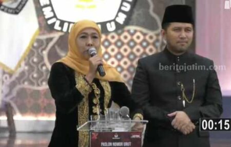 Khofifah Klaim Jatim Jadi Lumbung Pangan Nasional, Soroti Pertumbuhan Ekonomi dan Investasi di Debat Pilgub Jatim 2024