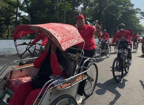 Genjot Becak, Cabup Hendy Siswanto Ingin Perkuat Program Becak Wisata di Jember