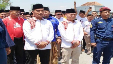 Pasangan calon Bupati dan calon Wakil Bupati Bangkalan Lukman-Fauzan