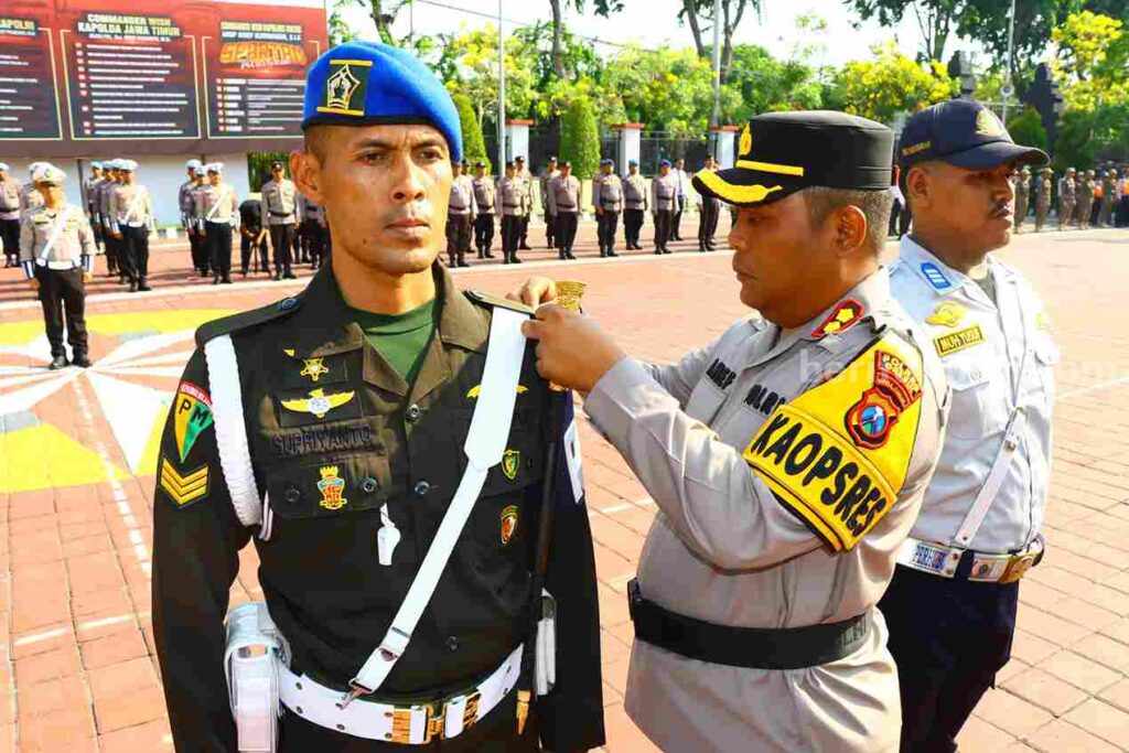Foto personil polisi militer turut dilibatkan dalam Operasi Zebra Semeru 2024