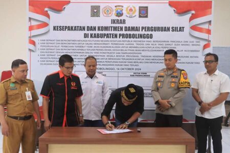 PSHT dan PSHW Probolinggo Sepakat Damai, Komitmen Jaga Kamtibmas