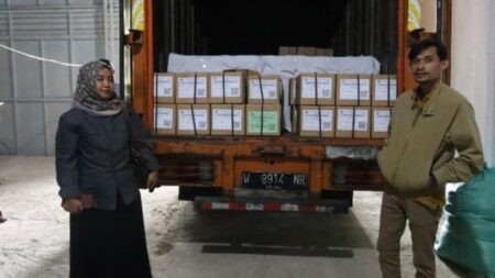 KPU Terima 110.029 Lembar Surat Suara Pilwali Mojokerto 2024