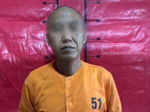 Tukang Cukur Sumenep Rudapaksa Siswi SMP JU, tersangka pencabulan anak di bawah umur (foto : Polres Sumenep)