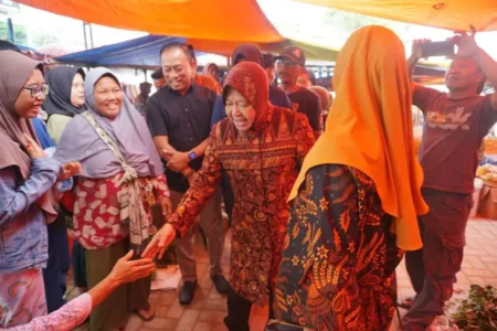Kunjungi Pasar Rakyat Lorok Pacitan, Risma Janjikan Solusi Permodalan dan Pemberdayaan Petani Lokal