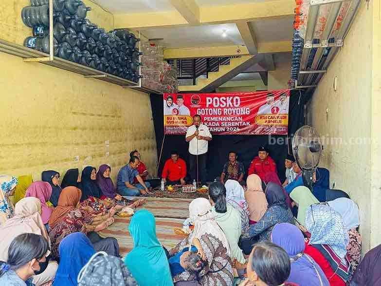 Kegiatan "Sapa Warga" yang diadakan di Babatan Gang IIB, Kecamatan Wiyung.