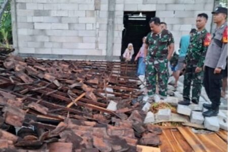 Puluhan Pohon Tumbang, Rumah Roboh Disapu Angin Kencang di Temayang Bojonegoro