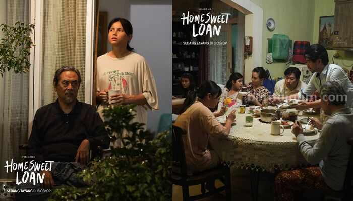 Poster Film Home Sweet Loan yang sedang tayang di bioskop.