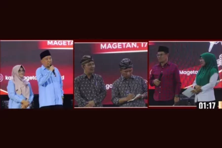 Debat Cabup dan Cawabup Magetan, Ini yang Dibahas Ketiga Paslon foto