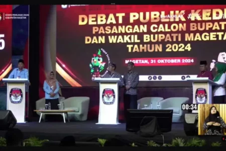 Paslon Bupati-Wabup Magetan Berdebat Soal Penanganan Kasus Perselingkuhan Perangkat Desa