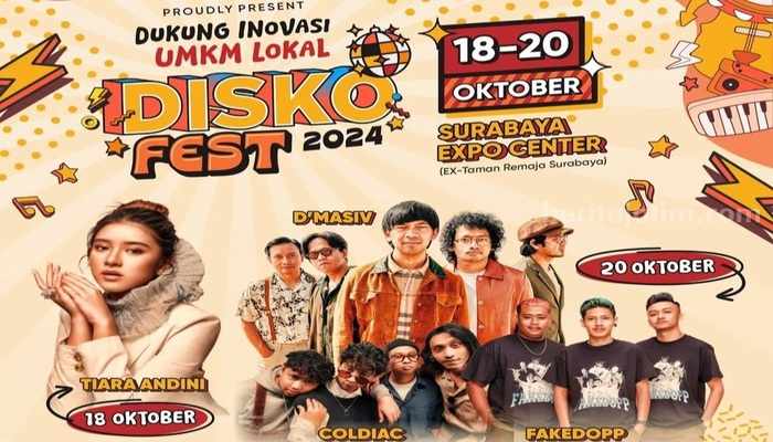 Poster Diskofest 2024. (Instagram/bankjatim)