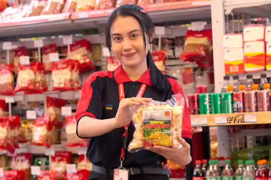 Salah satu produk UMKM yang sudah masuk di Alfamidi.