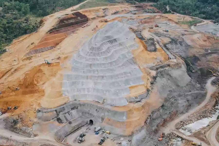 Pembangunan Proyek Strategis Nasional (PSN) Bendungan Bagong di Kecamatan Bendungan, Kabupaten Trenggalek