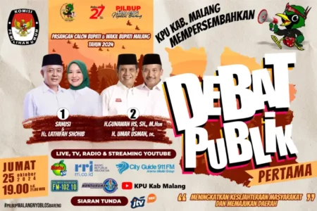 KPU Gelar Debat Perdana Pilbup Malang 2024 Malam Ini foto beritajatim