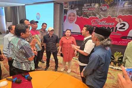 Jaringan Purna Pekerja Migran Deklarasi Dukung Khofifah-Emil foto beritajatim