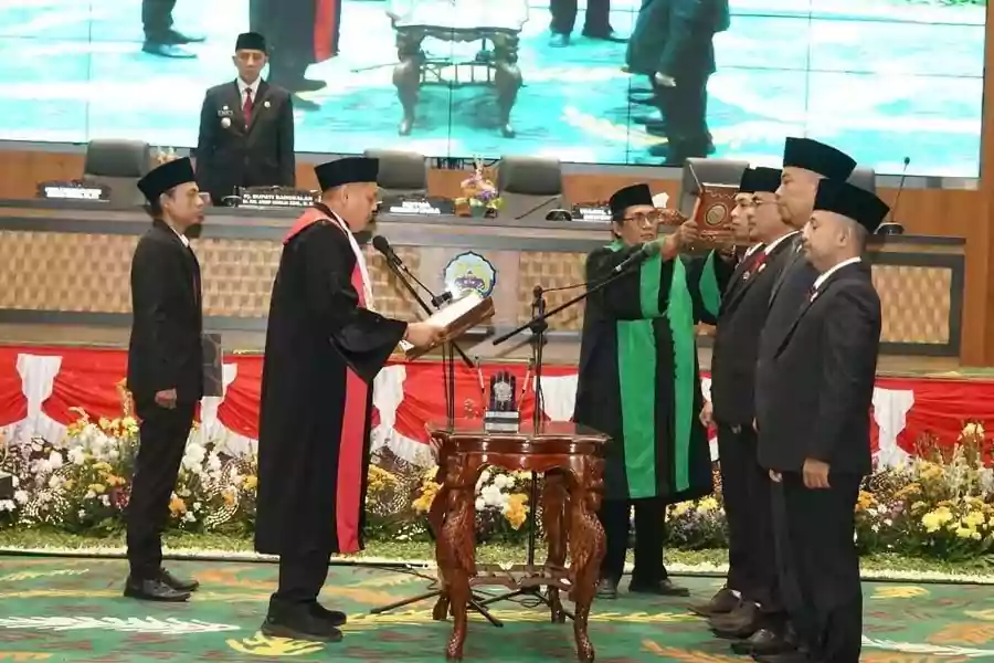 Pengambilan sumpah pimpinan DPRD Bangkalan periode 2024-2029