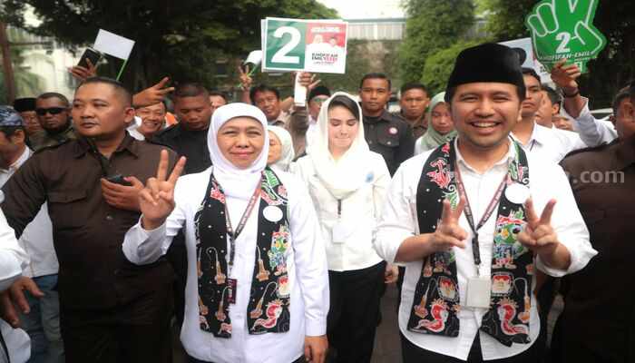Elektabilitas Khofifah-Emil Tembus 67 Persen, Pengamat: Sulit Dikejar!