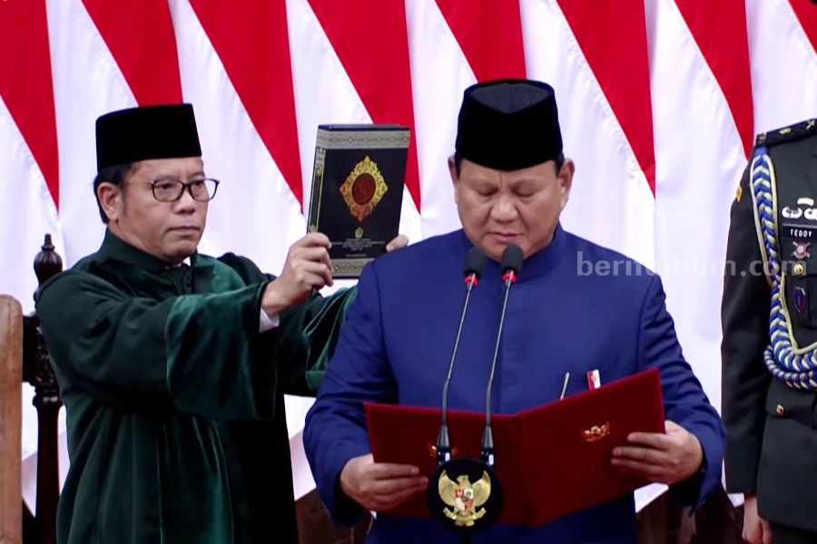 Pengambilan Sumpah dan Pelantikan Presiden Terpilih Prabowo Subianto (Biro Setpres RI)