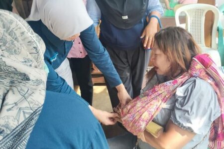 Warga Blitar Patah Tulang Setelah Mencoblos di TPS Foto BeritaJatim.com
