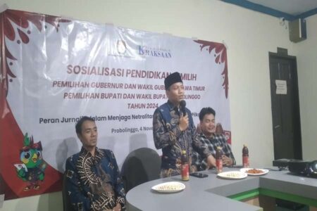 Sosialisasi Pendidikan Pemilih Digelar KPU Probolinggo Bersama Jurnalis foto beritajatim
