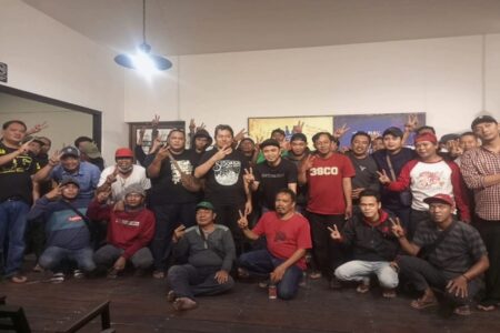 MPSS Bersama Ribuan Anggotanya Siap Menangkan Pasangan SAE di Pilkada Sidoarjo Foto BeritaJatim.com