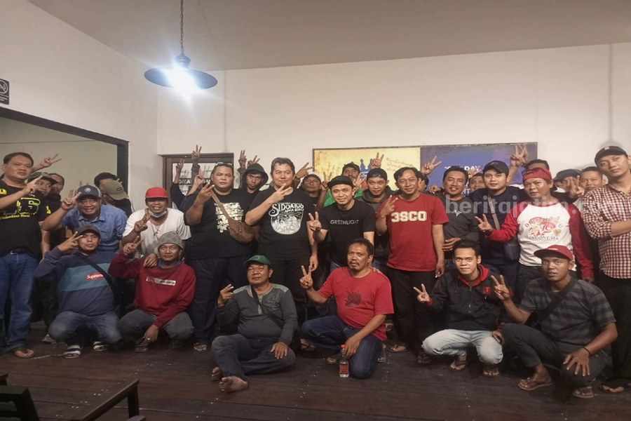 MPSS Bersama Ribuan Anggotanya Siap Menangkan Pasangan SAE di Pilkada Sidoarjo Foto BeritaJatim.com