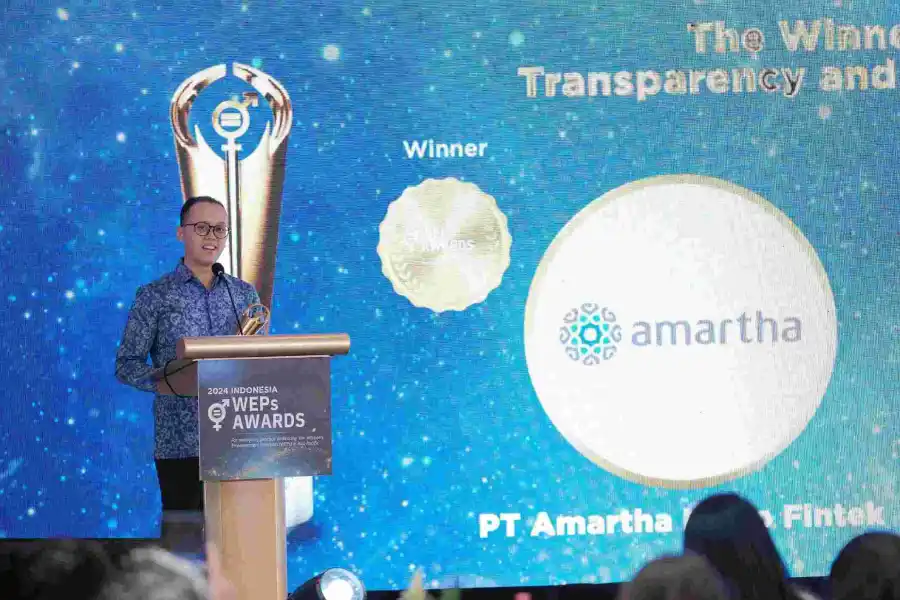Berdayakan UMKM Perempuan, Amartha Raih Penghargaan WEPs Awards Indonesia 2024 foto beritajatim