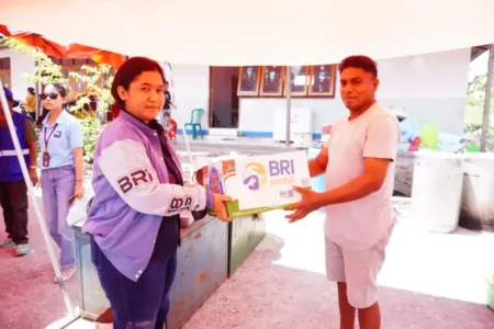 BRI Peduli Salurkan Bantuan ke Korban Terdampak Letusan Gunung Lewotobi Laki-laki foto beritajatim