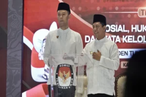 Gumelar-Rudi Tampilkan Simbol Kebangsaan di Debat Pamungkas Pilwali Kota Batu Foto BeritaJatim.com